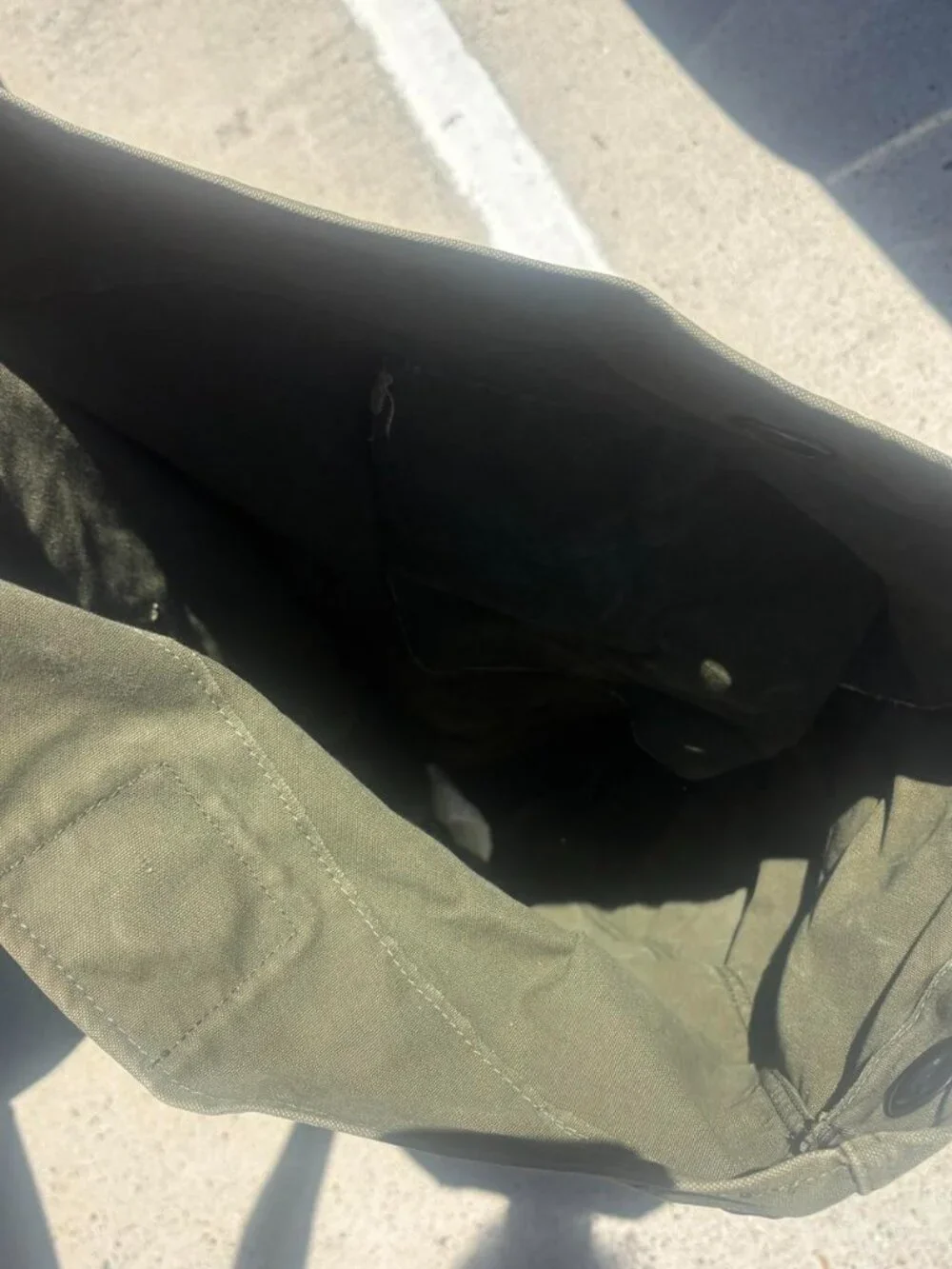 1972 United States Military Bag Vintage Olive Green 70s